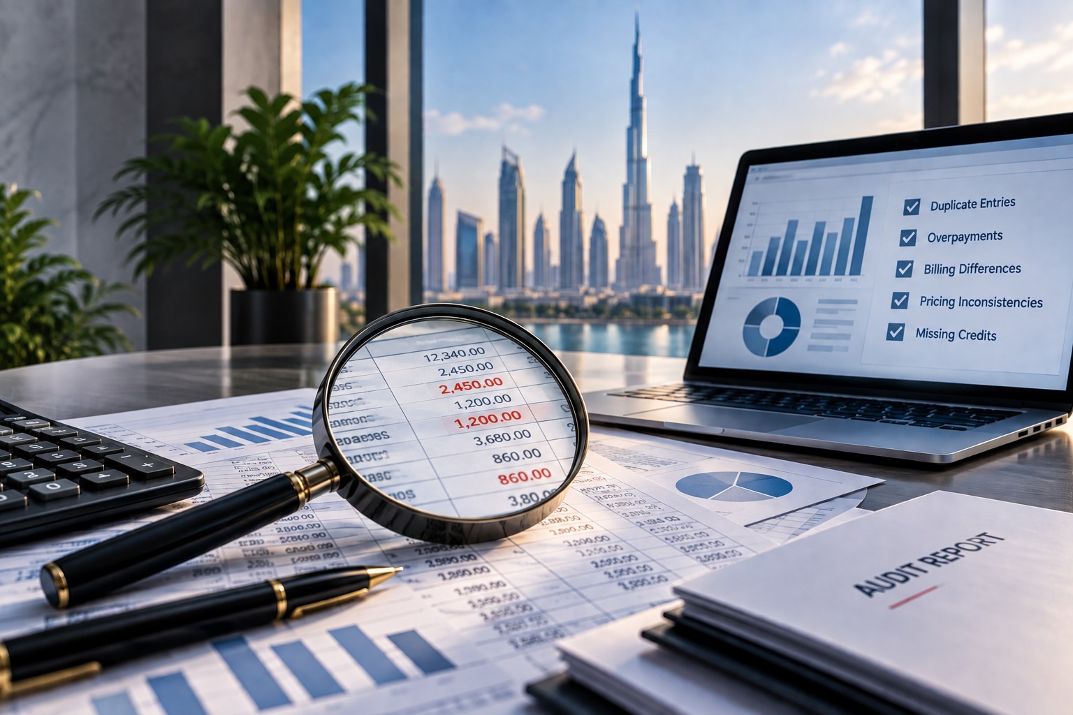 Recovery audit financial record review